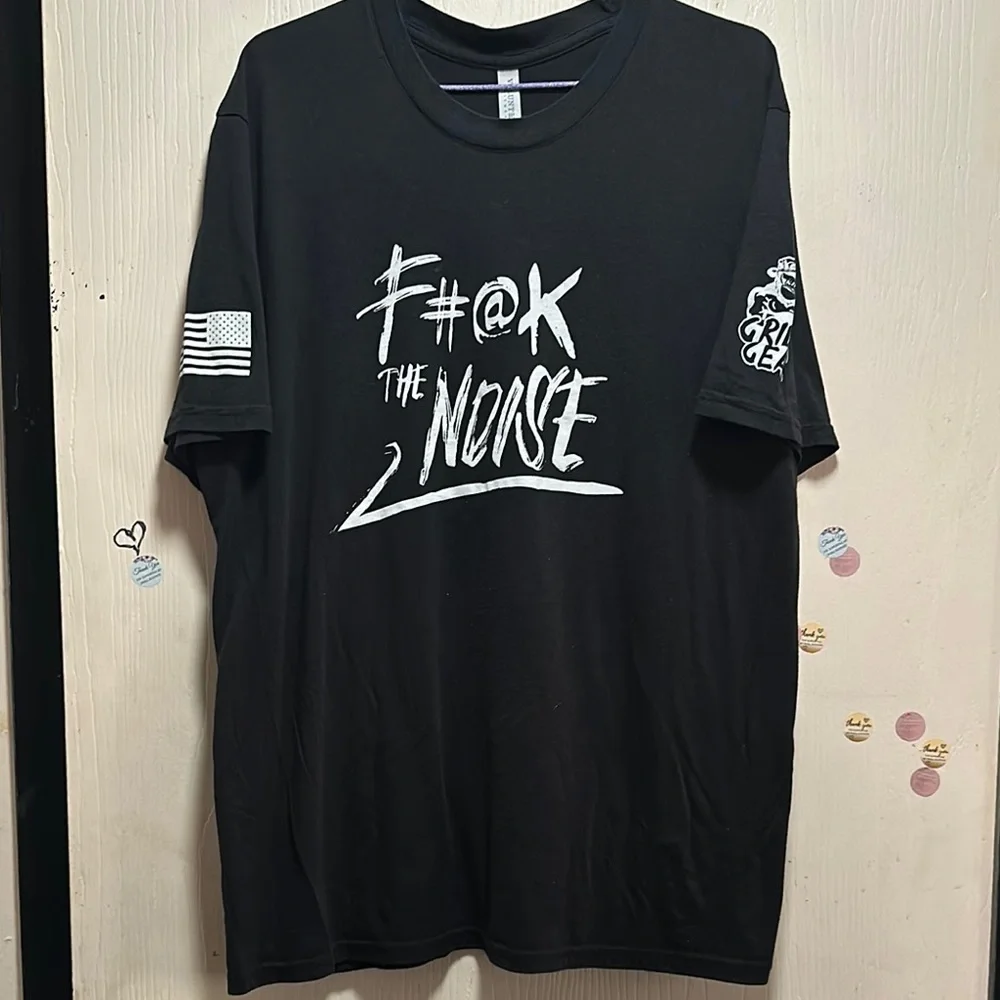 Vintage Volunteer Knitwear Graphic T-Shirt, Size XL, Black, Streetwear - Picture 9 of 16